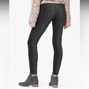 Hue Dark Gray Stretch Corduroy Ankle-length Leggings, Sz XS